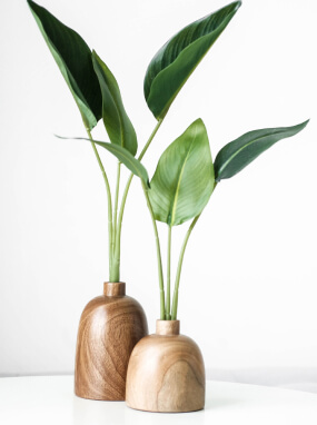 Piante d'Aria Vasi e Bottiglie Wooden Vases vaso in legno