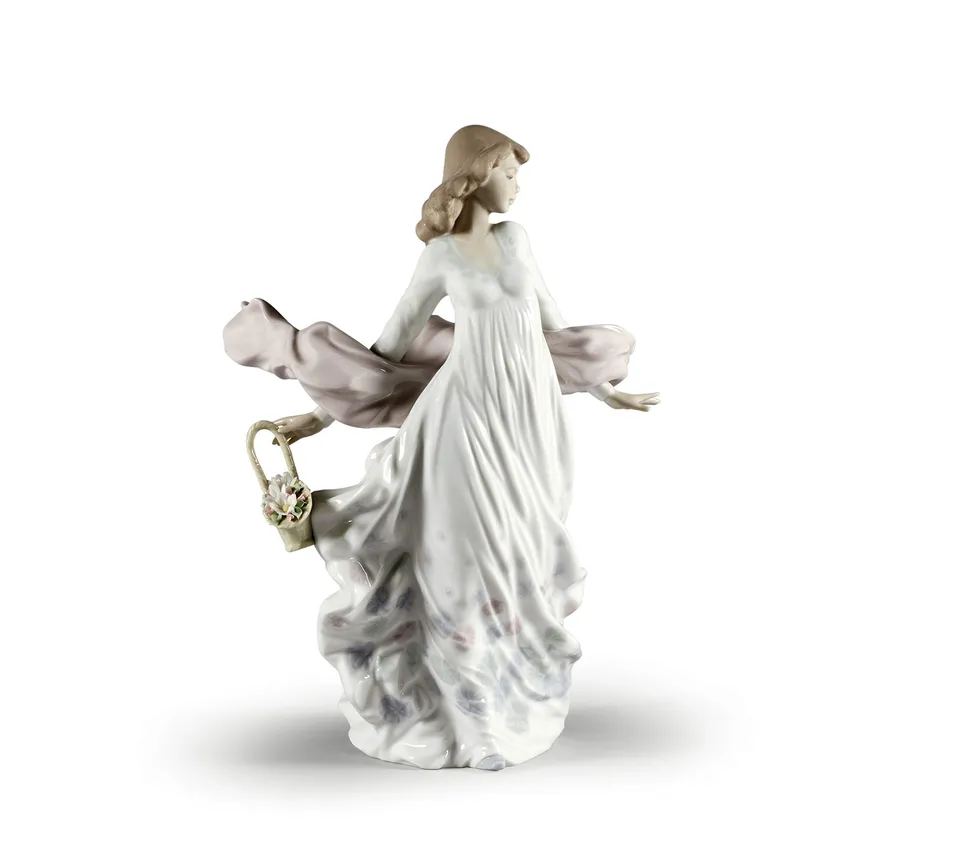 Lladró Sculture Splendore Primaverile statuetta donna porcellana