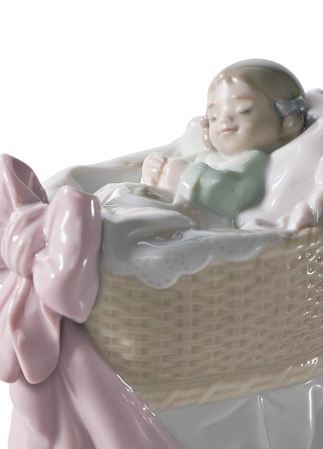 Lladró Un Regalo Dal Cielo Bimba figurina porcellana rosa