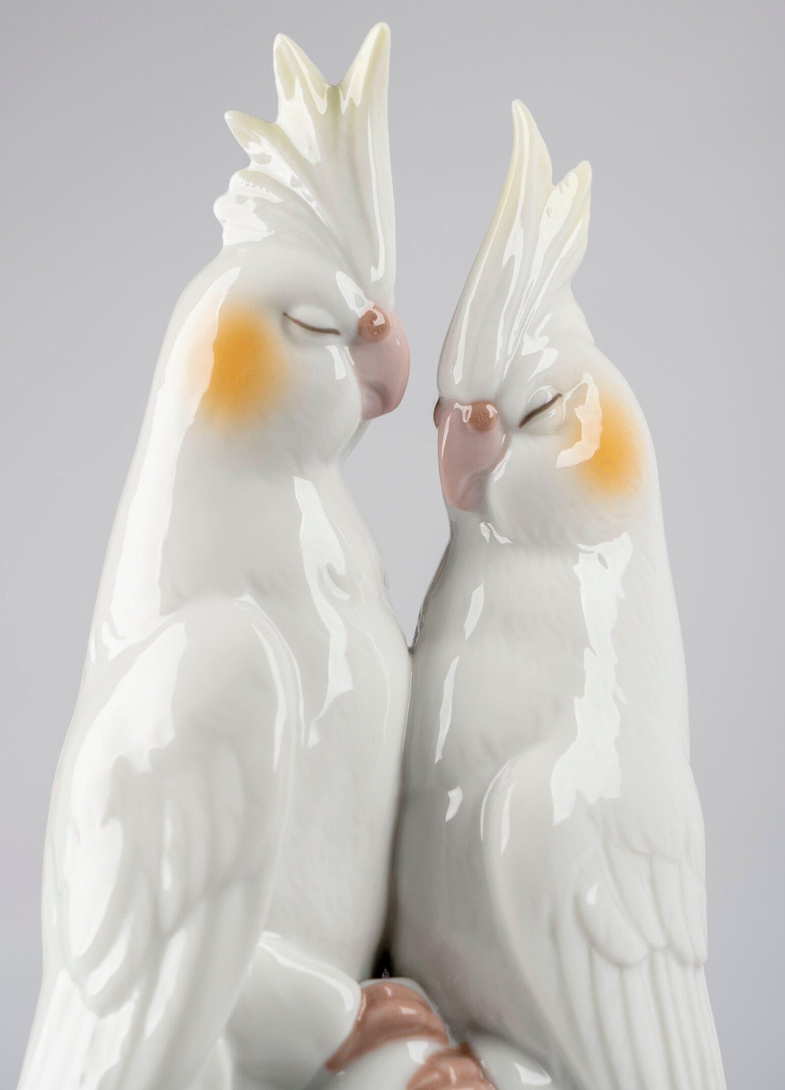 Lladró Ninfe Innamorate scultura porcellana cacatua