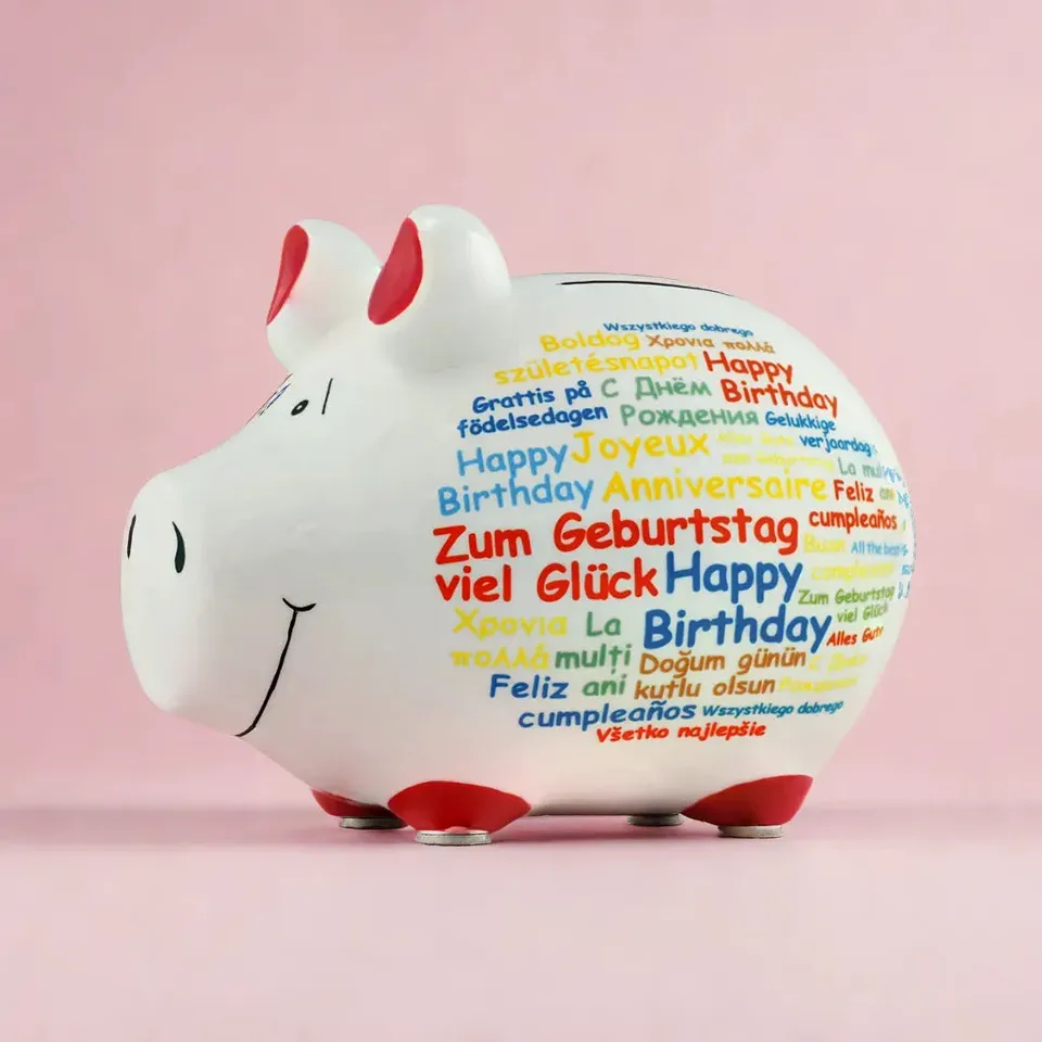 Sparschwein Company Kleinschweine Birthday salvadanaio compleanno