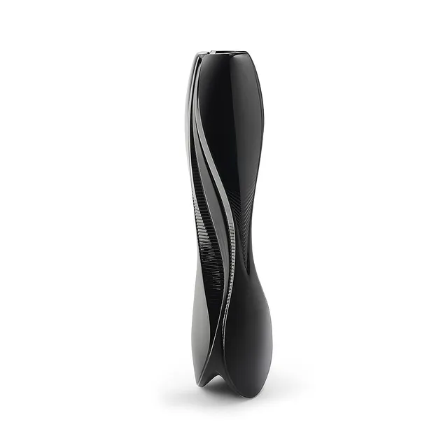 René Lalique Visio vaso cristallo nero Zaha Hadid M