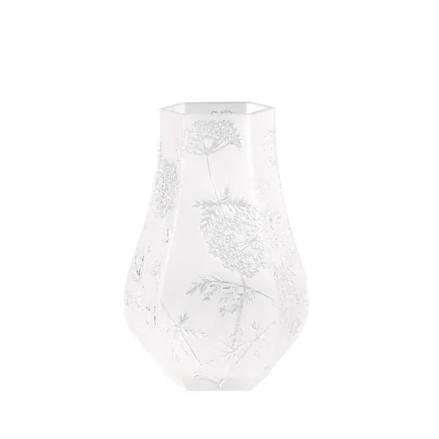Lalique Ombelles vaso cristallo taglia L incolore satinato