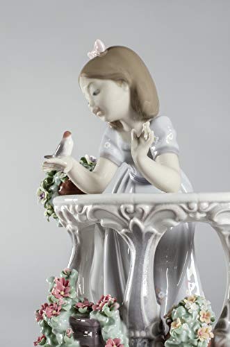 Lladró Sculture Risveglio Primavera figurina bimba fiori