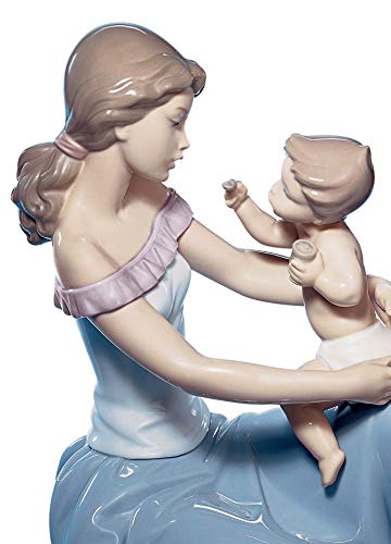 Lladró Uno Per Te E Uno Per Me figurina madre porcellana