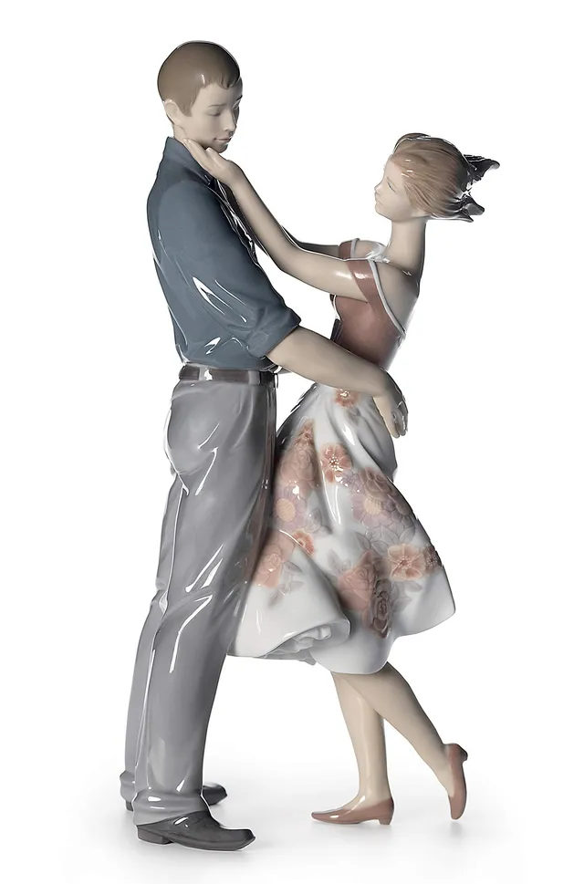 Lladró Sculture Incontro Felice figurina coppia fidanzati