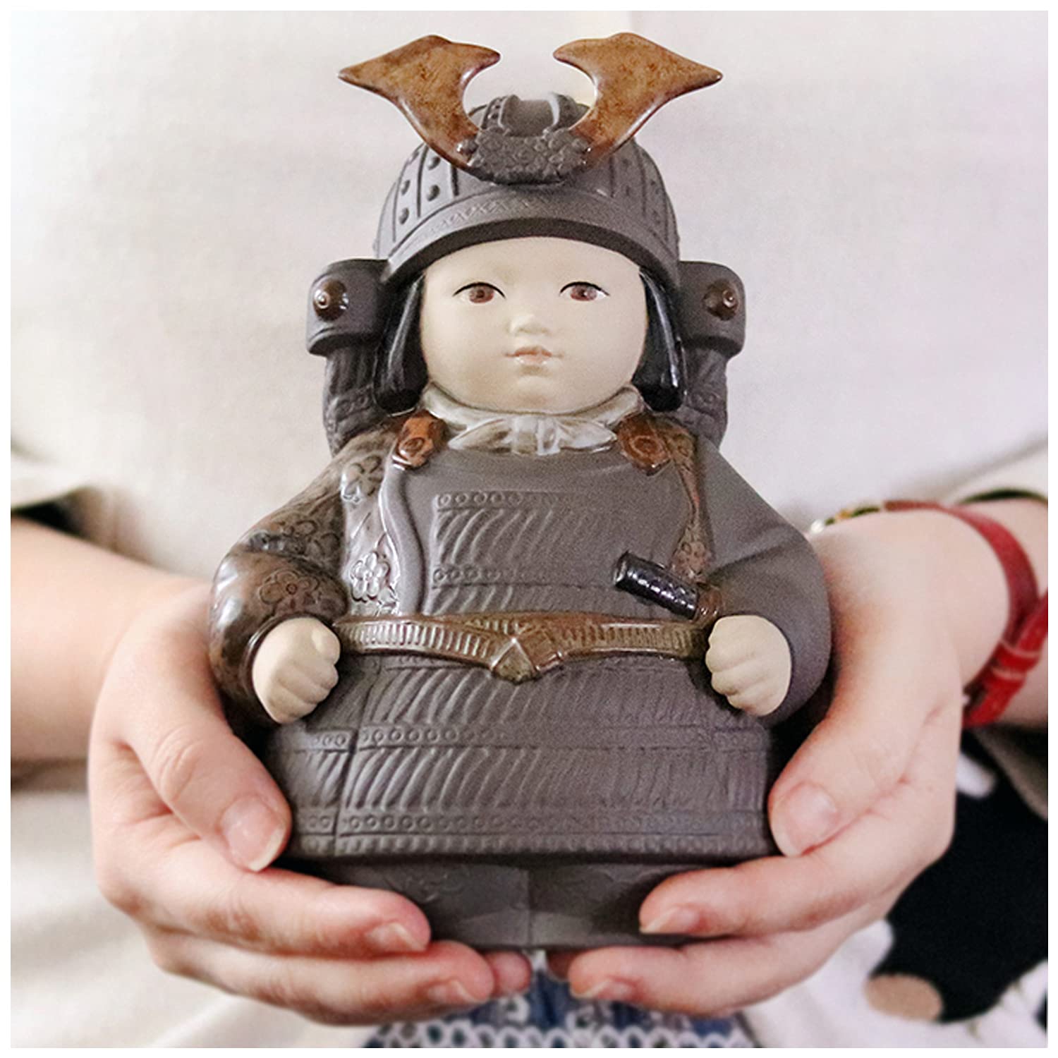 Lladró Sculture Samurai Toy figurina porcellana bianca