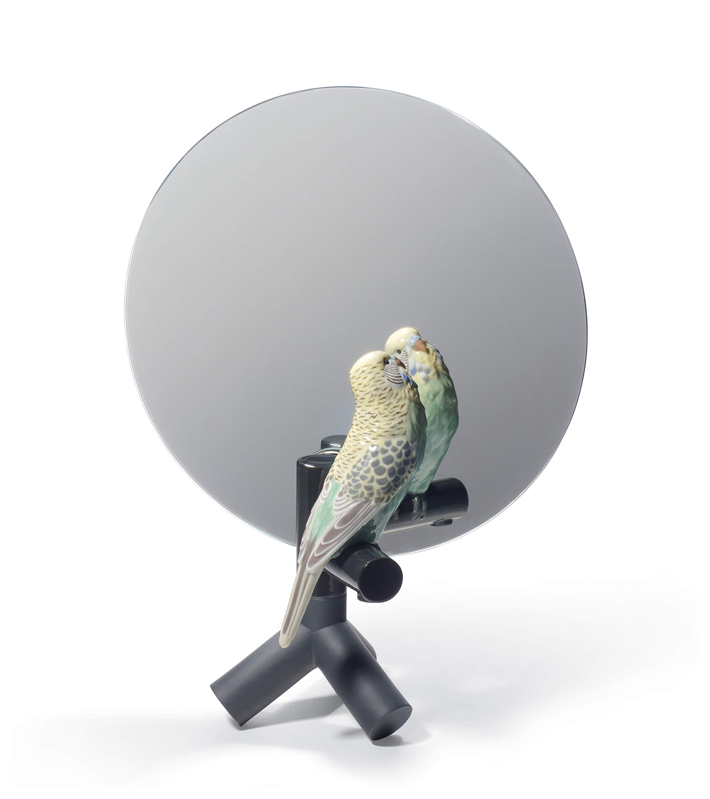 Lladró Parrot Vanity specchio porcellana pappagallo fatto a mano
