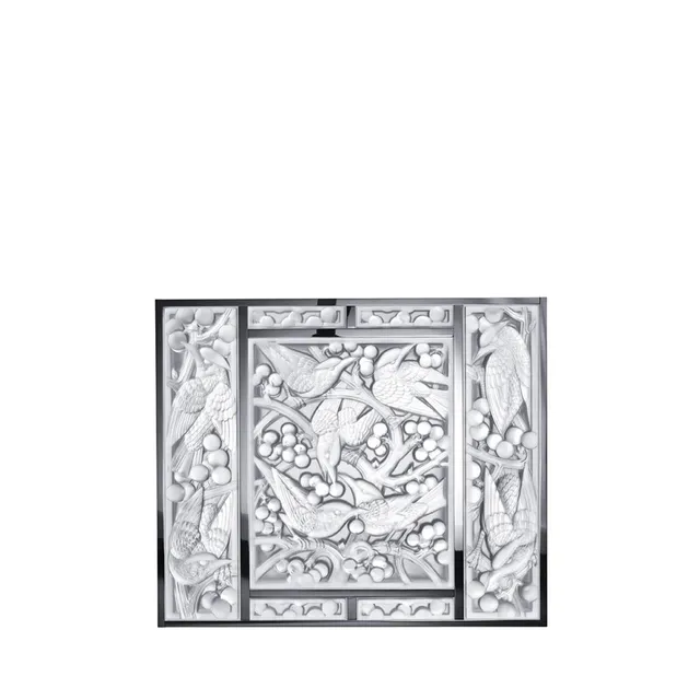 Lalique Merles et Raisins Head Down pannello decorativo cristallo