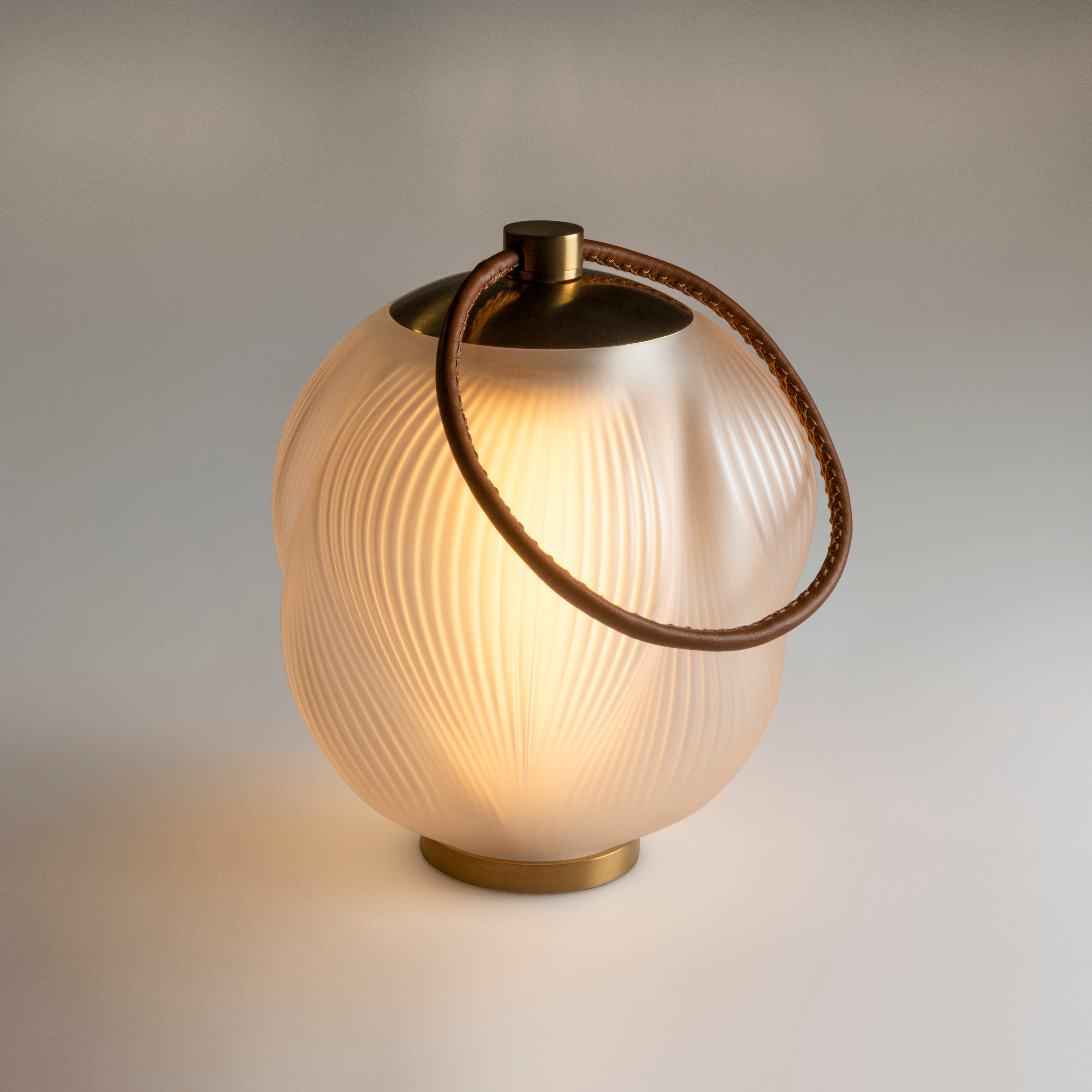 René Lalique Alizé Lampada Portatile Cristallo Oro