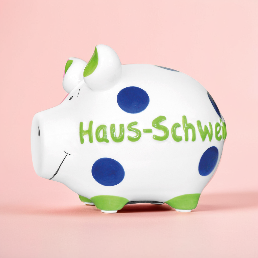 Sparschwein Company Kleinschweine Haus-Schwein salvadanaio bianco