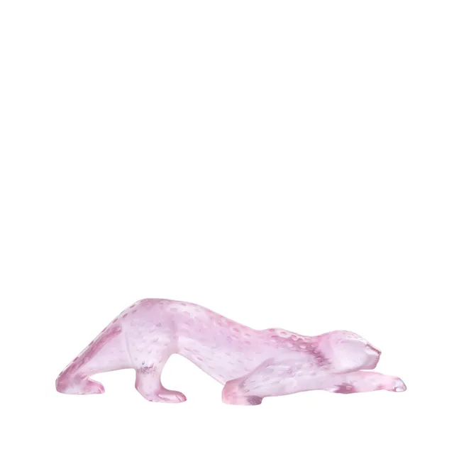 Lalique Zeila scultura pantera rosa taglia M