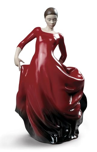 Lladró Sculture Donna Bulería Figurina Flamenco Rossa 33cm