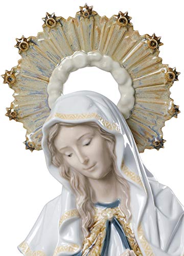 Lladró Sculture Madonna Divina Provvidenza figurina porcellana