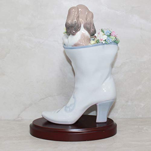Lladró Sculture Well Heeled Puppy statuetta cane porcellana