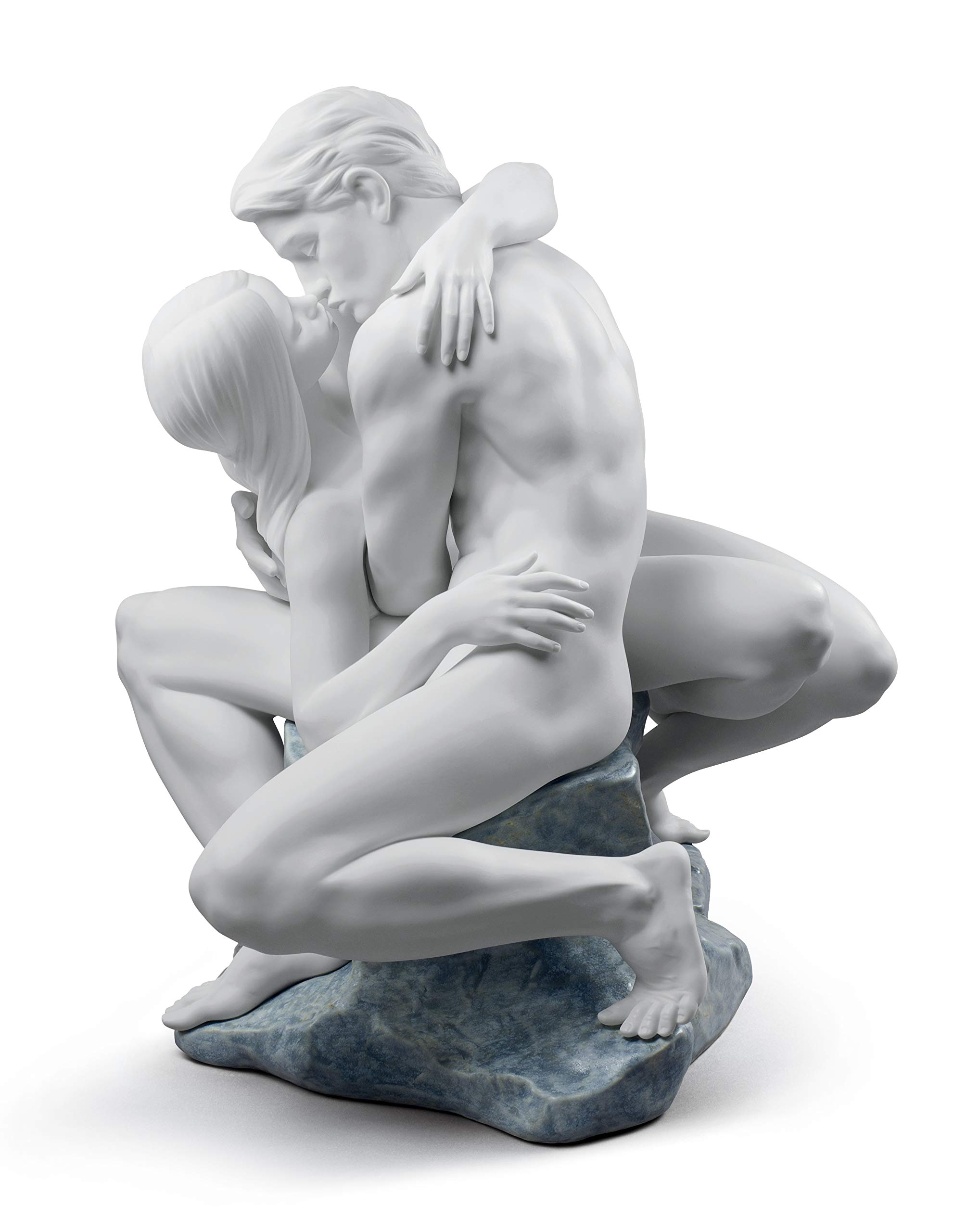 Lladró Alta Porcellana Coppia Bacio scultura innamorati