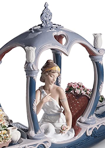 Lladró Gondola of Love scultura porcellana coppia in gondola