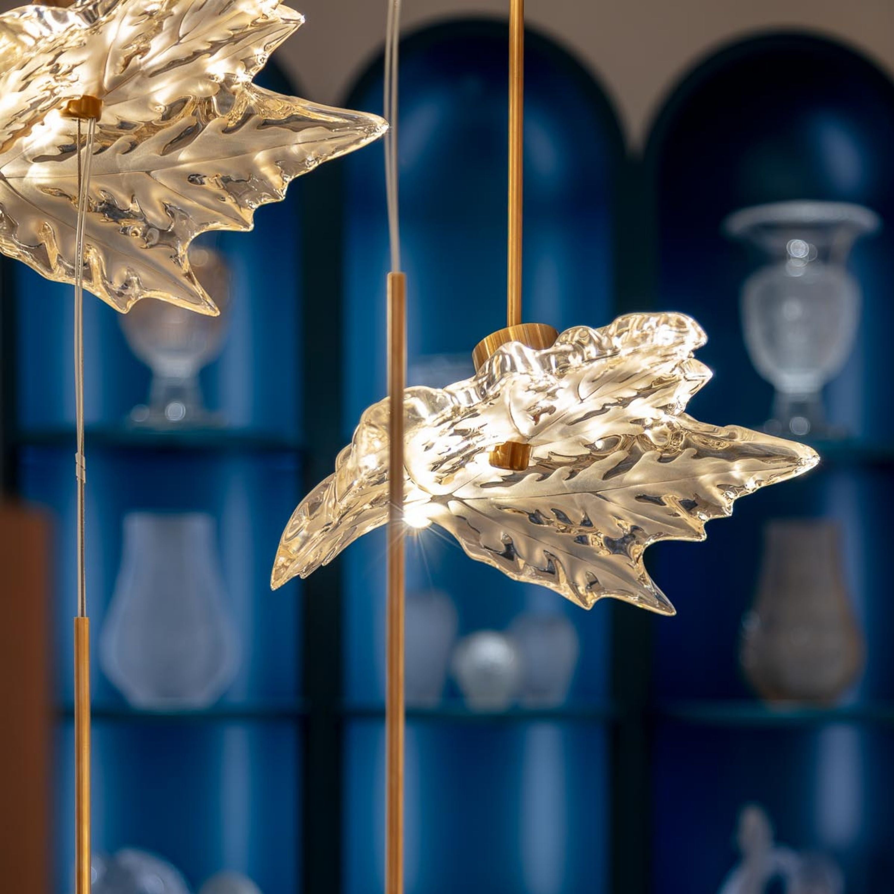 Lalique Champs-Élysées Liana lampadario 3 foglie S