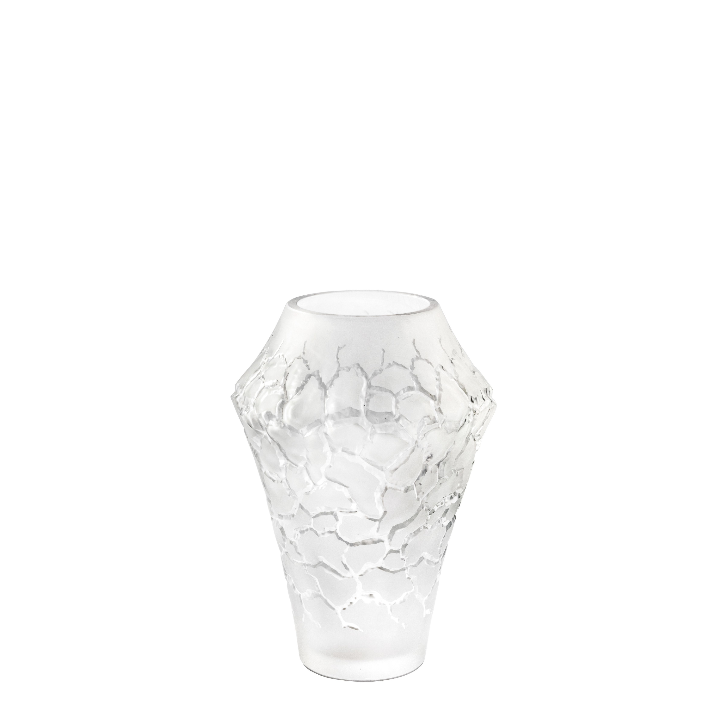 René Lalique Caldera vaso in cristallo taglia M incolore