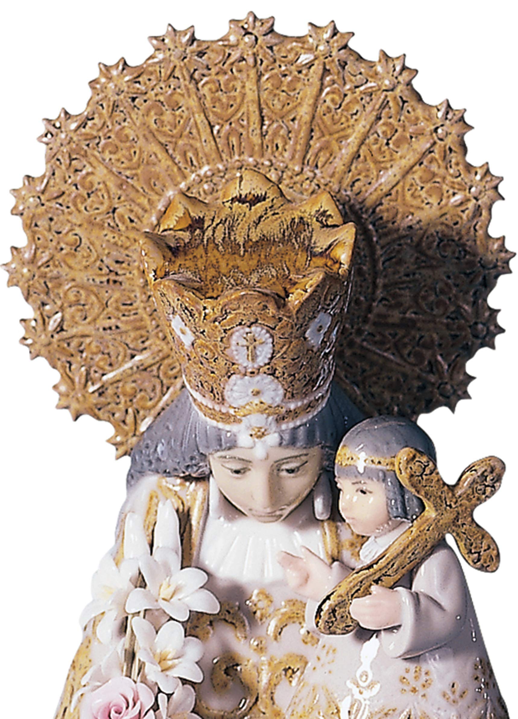 Lladró Vergine Abbandonati scultura madonna porcellana