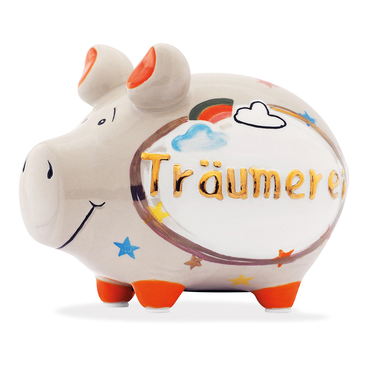 Sparschwein Kleinschweine Träumerei salvadanaio oro ceramica