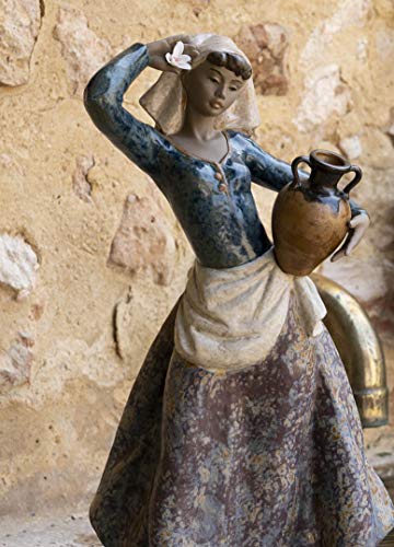 Lladró Sculture Donna con Brocca figurina porcellana mano