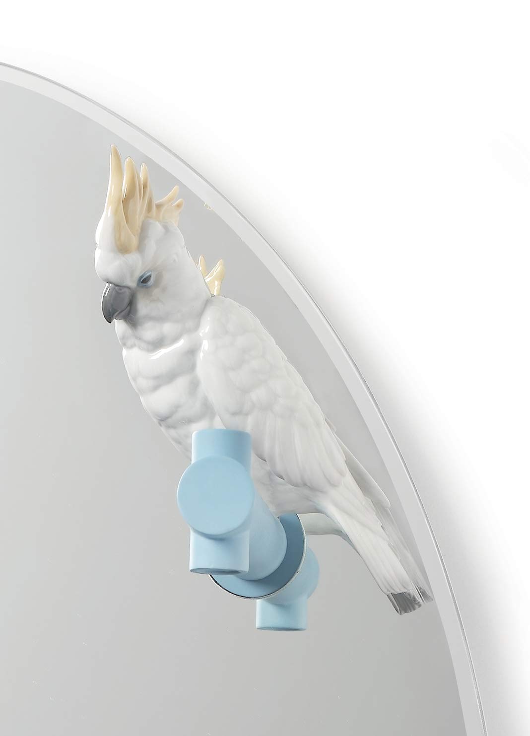 Lladró Parrot Shine II specchio porcellana decorativo da parete
