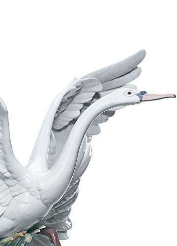Lladró Volo di Cigni scultura cigno porcellana fatta a mano