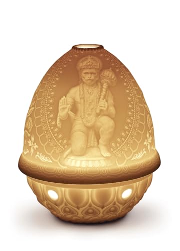 Lladró Hanuman litofania in porcellana iconografia indiana