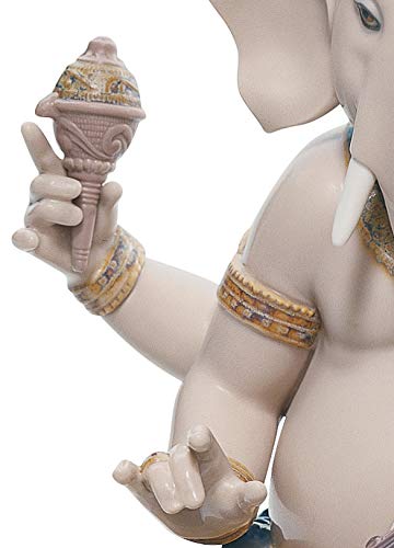 Lladró Sculture Ganesha con Veena statua ganesha porcellana