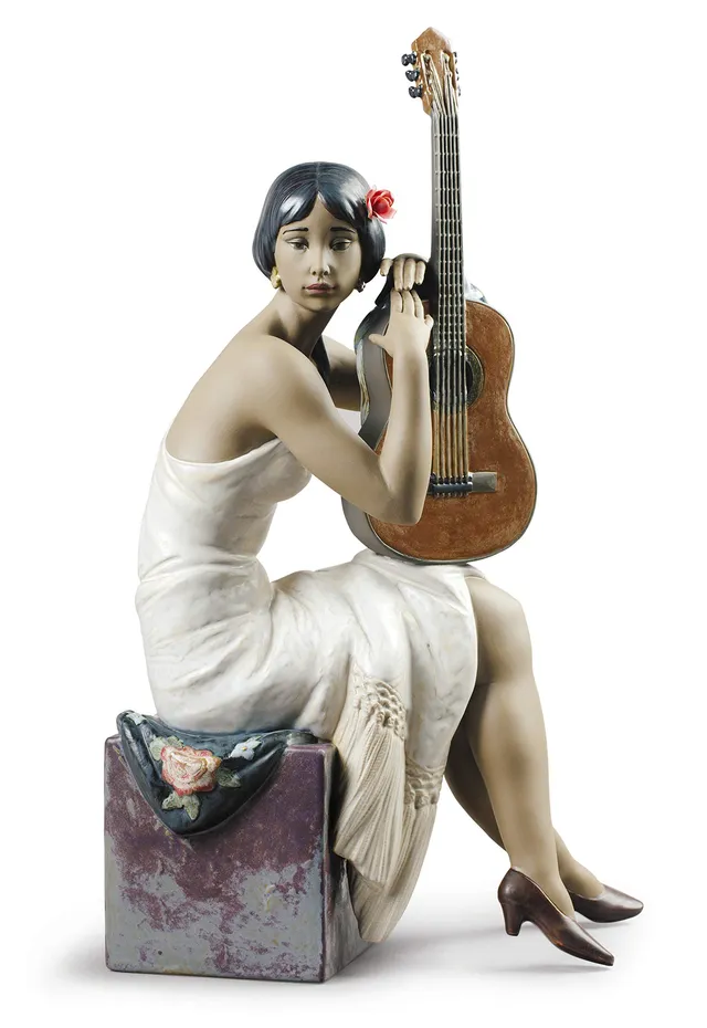 Lladró Suonatrice Flamenco figura porcellana danzatrice