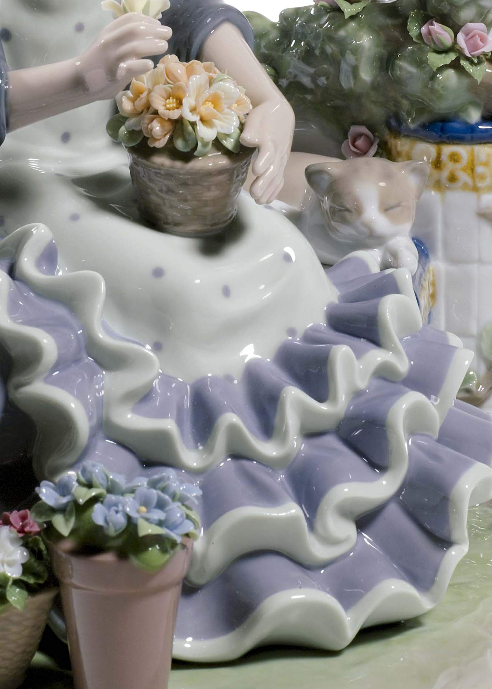 Lladró Sculture Patio Andaluz statuetta donna porcellana limitata