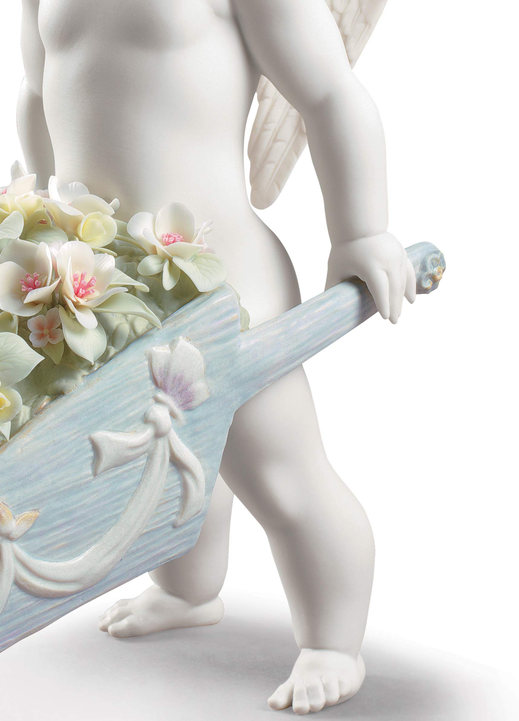 Lladró Fiore del Cielo statuetta angelo porcellana fatta a mano