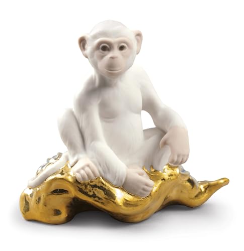 Lladró Sculture La Scimmia Mini figurina porcellana animali