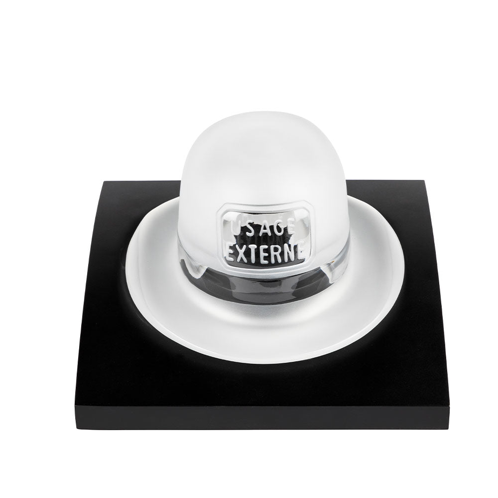 Lalique Le Bouchon d'épouvante Magritte scultura cristallo