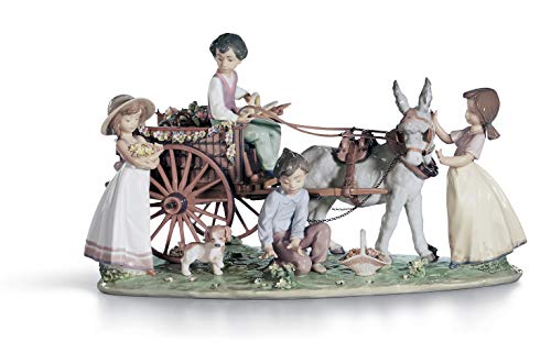 Lladró Alta Porcellana Bimbi Una Gita scultura bimbi limitata