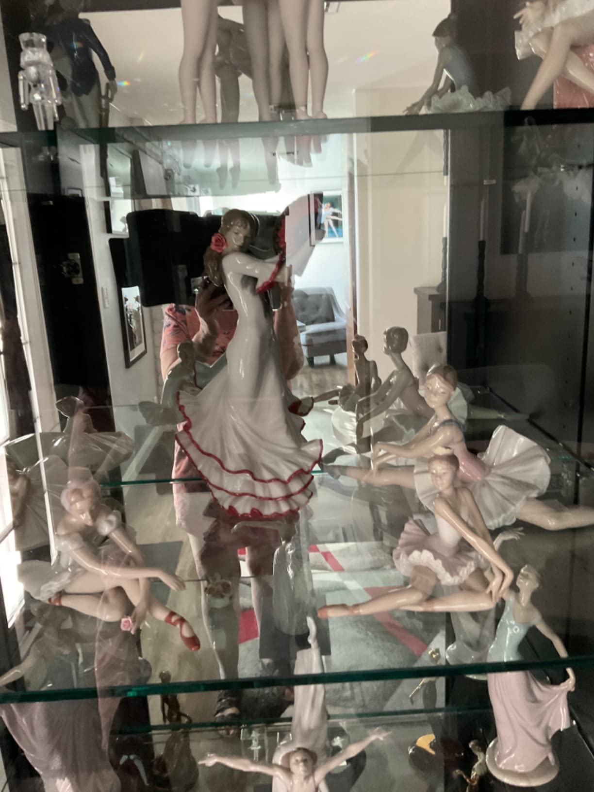 Lladró Anima e Passione flamenco figurina porcellana rossa
