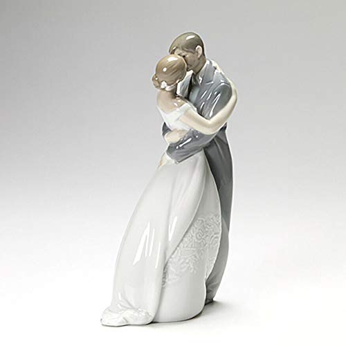 Lladró Nao 02001613 A Kiss Forever statuetta sposi bianco