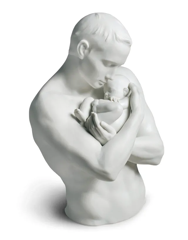 Lladró Sculture Protezione Paterna figurina porcellana papà