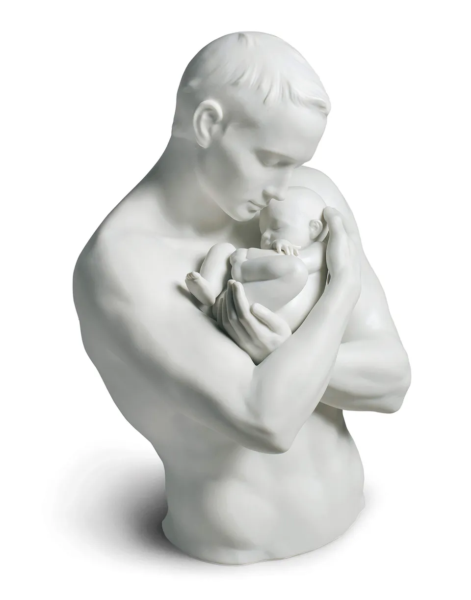 Lladró Sculture Protezione Paterna figurina porcellana papà