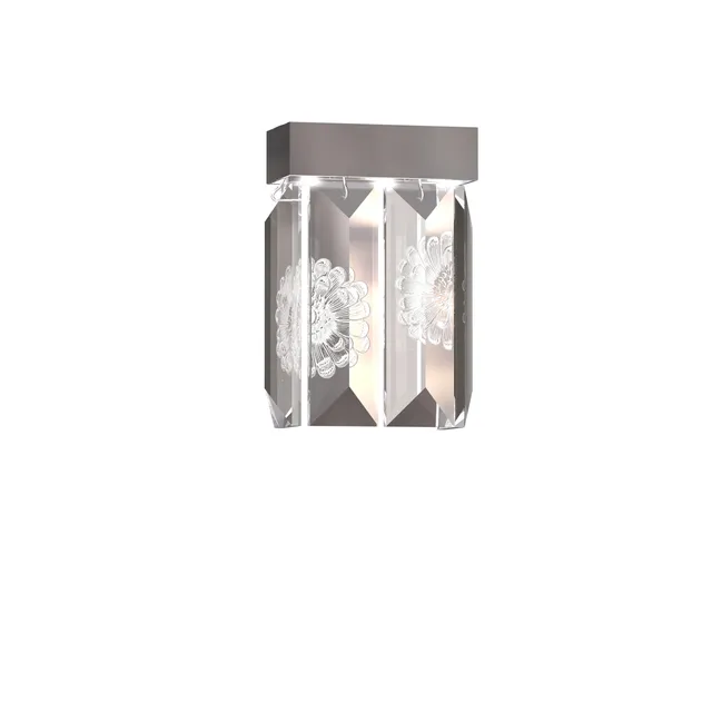 Lalique Serene applique parete 4 prismi nichel