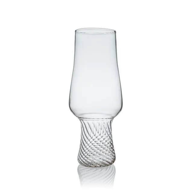 Vaporetto Liveo bicchiere birra vetro Murano 18 cm trasparente
