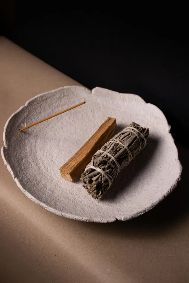 ClaireLune Ritual Kit Untitled I piatto gres bianco tormalina
