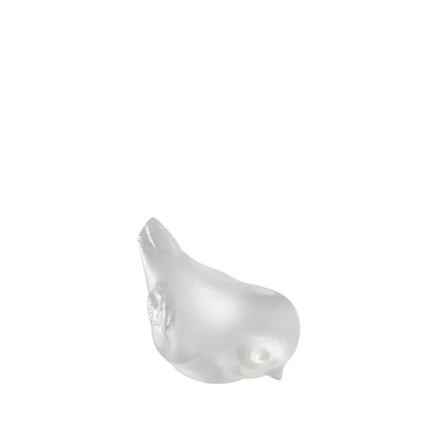 Lalique Piou-Piou Testa Bassa Scultura Cristallo Incolore
