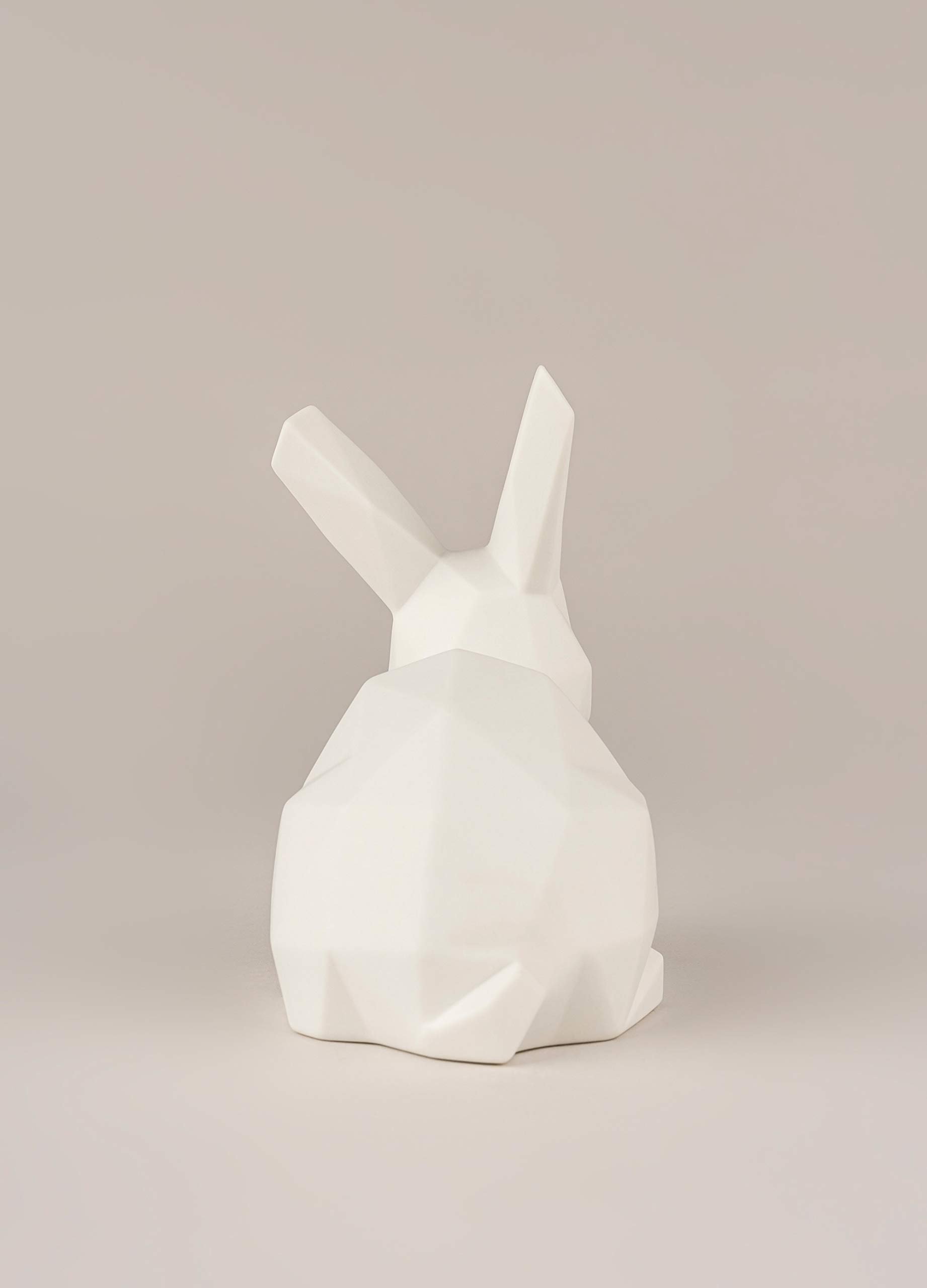 Lladró Coniglio Origami figurina porcellana bianca opaca
