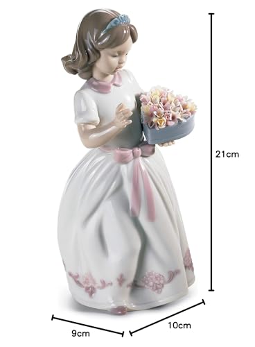 Lladró Sculture Bimba Persona Speciale figurina ragazza fiori