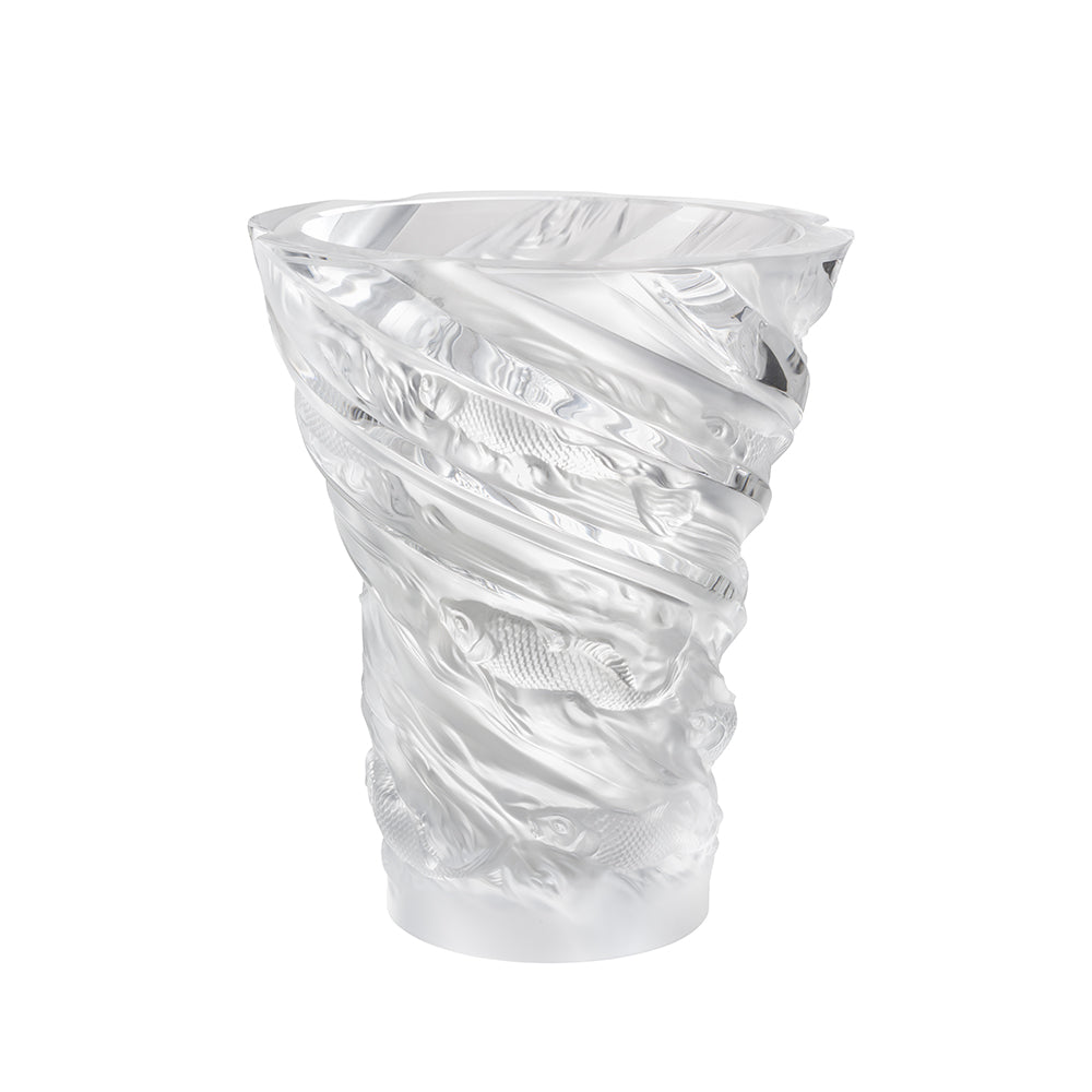 Lalique Carpes Koi vaso in cristallo taglia unica