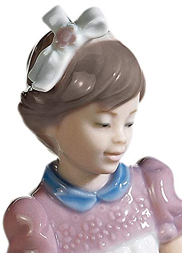 Lladró Sculture Bambina Con Torta figurina porcellana compleanno