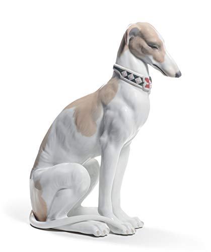 Lladró Sculture Levriero Pensieroso figurina porcellana cane whippet