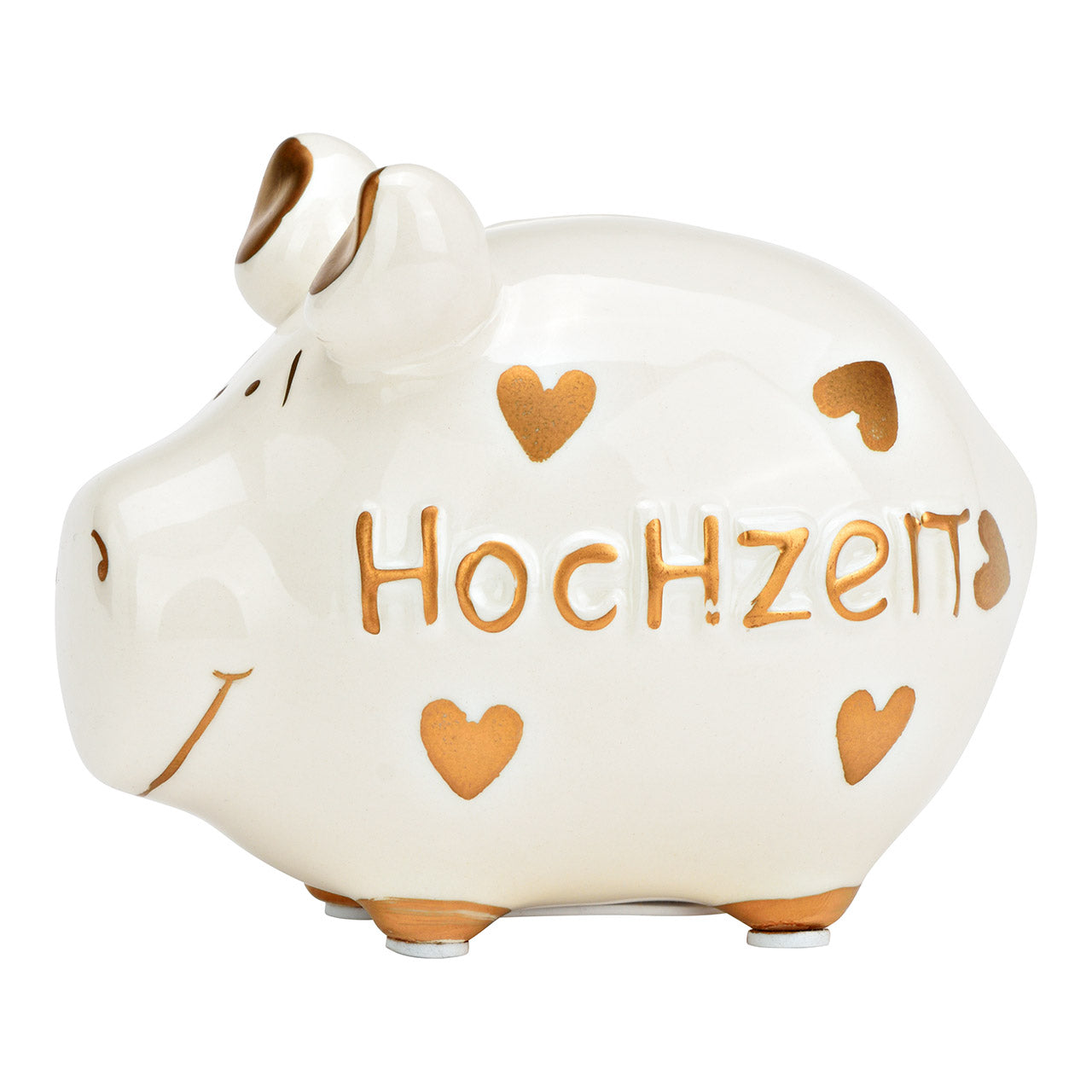 Sparschwein Company Kleinschweine Hochzeit salvadanaio ceramica oro